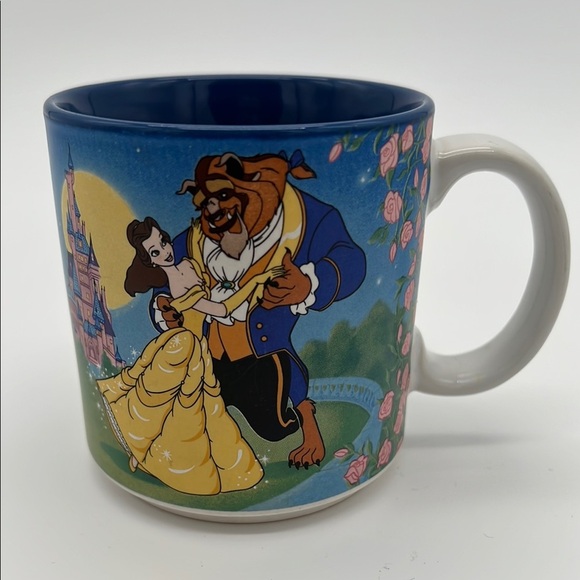 Collectible Vintage Disney Store Beauty and The Beast Coffee Mug - Picture 1 of 10